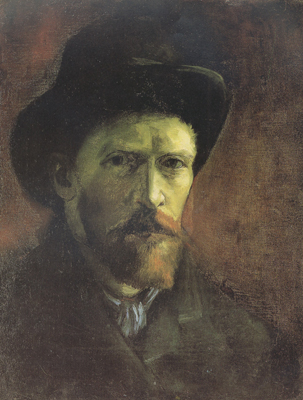 Vincent Van Gogh Self-portrait with Dark Felt Hat (nn04)